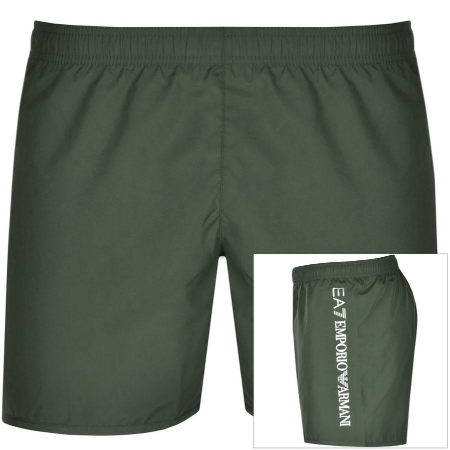 Alternative Image for ProductEA7 Emporio Armani Logo Swim Shorts Khaki1
